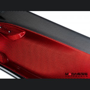 Alfa Romeo 4C Carbon Fiber Door Panels - w/ Red Candy Accents